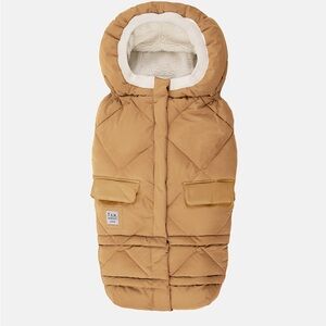 7 A.M. Enfant Cognac Quilted Stroller Footmuff